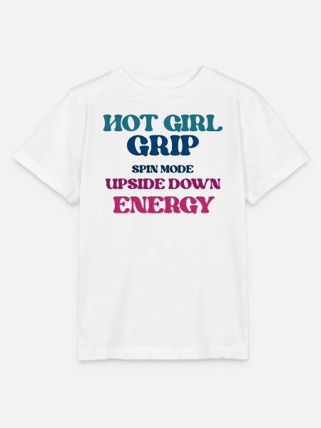 Upside-Down Energy Spin - Stanley/Stella Kinder T-Shirt MINI CREATOR  - Weiß