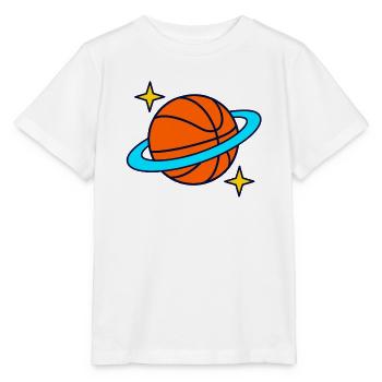 Basketball-Umlaufbahn - Stanley/Stella Kinder T-Shirt MINI CREATOR  - Weiß - Vorne - Maike (125cm)
