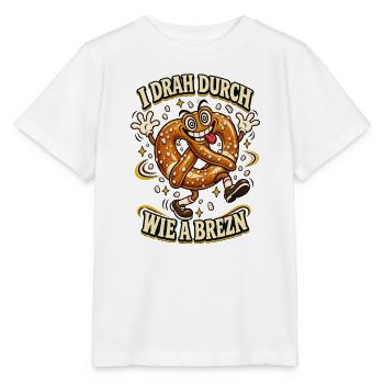 I drah durch wie a Brezn – Bayern Humor - Stanley/Stella Kinder T-Shirt MINI CREATOR  - Weiß - Vorne - Maike (125cm)