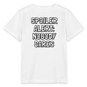 Spoiler: Niemand interessiert sich – Sarkastisches Zitat - Stanley/Stella Kinder T-Shirt MINI CREATOR  - Weiß - Vorne - Maike (125cm)