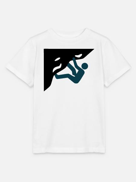 Hallenklettern Silhouette Icon - Stanley/Stella Kinder T-Shirt MINI CREATOR  - Weiß