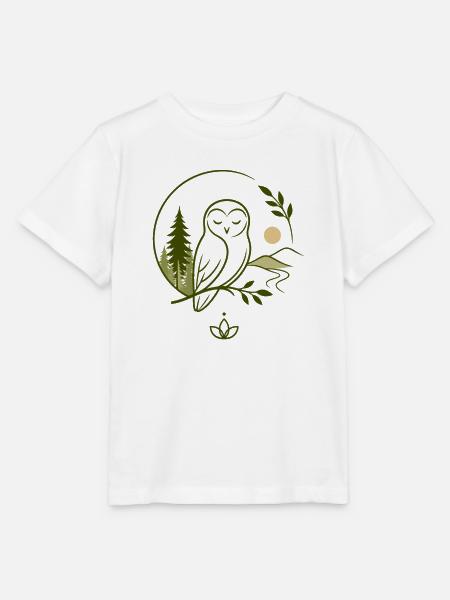 Eule Ruhe Natur - Stanley/Stella Kinder T-Shirt MINI CREATOR - Weiß