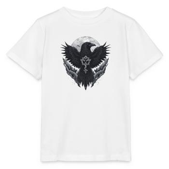Raben-Mond-Siegel - Stanley/Stella Kinder T-Shirt MINI CREATOR  - Weiß - Vorne - Maike (125cm)
