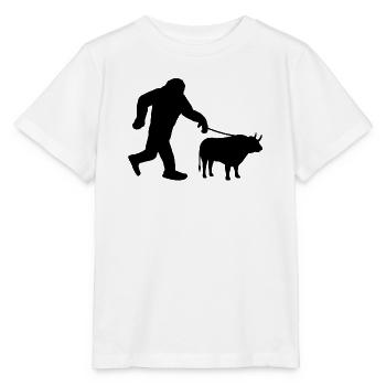Sasquatch und Stier - Stanley/Stella Kinder T-Shirt MINI CREATOR  - Weiß - Vorne - Maike (125cm)