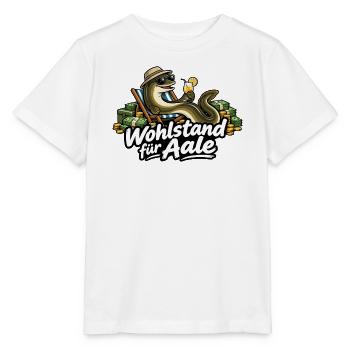 Wohlstand für Aale - Stanley/Stella Kinder T-Shirt MINI CREATOR  - Weiß - Vorne - Maike (125cm)