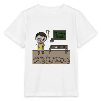Der fälschende Philosoph - Stanley/Stella Kinder T-Shirt MINI CREATOR  - Weiß - Vorne - Maike (125cm)