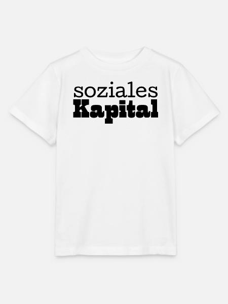 Soziales Kapital schwarz - Stanley/Stella Kinder T-Shirt MINI CREATOR  - Weiß