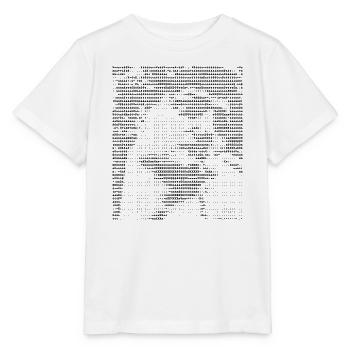Michelangelo David ASCII-Kunst - Stanley/Stella Kinder T-Shirt MINI CREATOR  - Weiß - Vorne - Maike (125cm)
