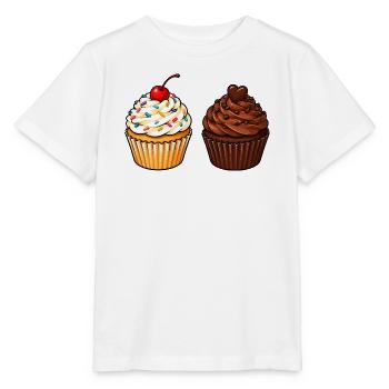 Cupcake Duo: Vanille & Schoko - Stanley/Stella Kinder T-Shirt MINI CREATOR  - Weiß - Vorne - Maike (125cm)