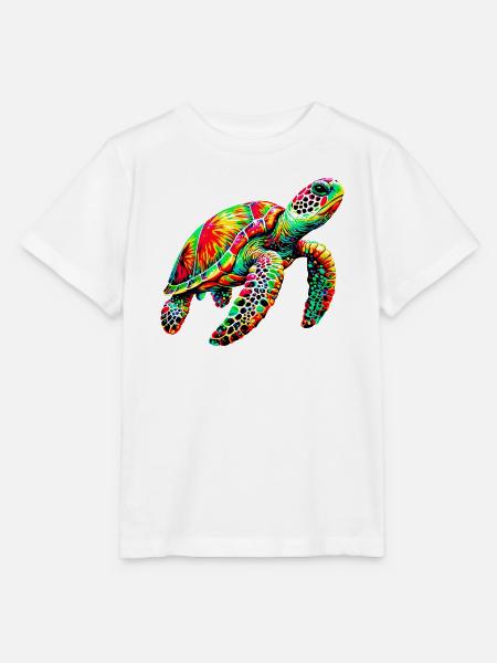 Schildkröte - Stanley/Stella Kinder T-Shirt MINI CREATOR - Weiß