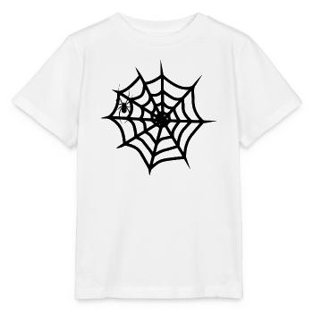 Gotische Spinnennetze - Stanley/Stella Kinder T-Shirt MINI CREATOR  - Weiß - Vorne - Maike (125cm)