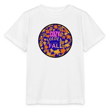 Gemütlicher goldener, knuspriger Herbst - Stanley/Stella Kinder T-Shirt MINI CREATOR  - Weiß - Vorne - Maike (125cm)