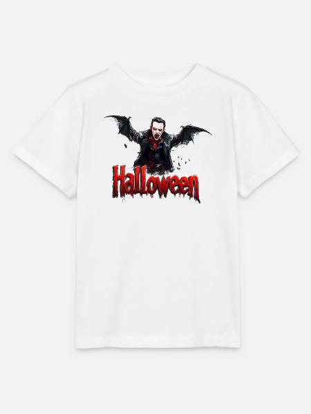 Vampir Halloween Druck Dracula - Stanley/Stella Kinder T-Shirt MINI CREATOR - Weiß