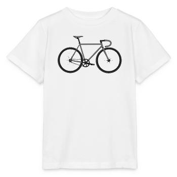Fixie Bike grau - Stanley/Stella Kinder T-Shirt MINI CREATOR  - Weiß - Vorne - Maike (125cm)