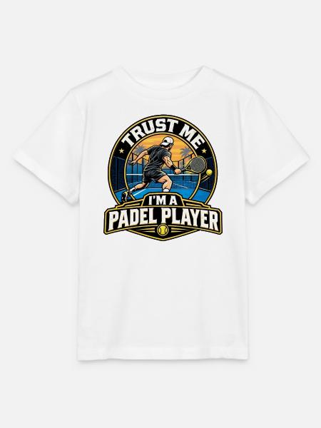 Trust Me I' m A Padel Player - Stanley/Stella Kinder T-Shirt MINI CREATOR - Weiß