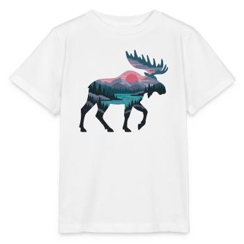 Abendmoose Panorama - Stanley/Stella Kinder T-Shirt MINI CREATOR  - Weiß - Vorne - Maike (125cm)
