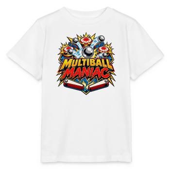 Multiball Maniac - Stanley/Stella Kinder T-Shirt MINI CREATOR  - Weiß - Vorne - Maike (125cm)