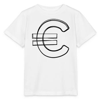 Eurozeichen handgezeichnet - Stanley/Stella Kinder T-Shirt MINI CREATOR  - Weiß - Vorne - Maike (125cm)