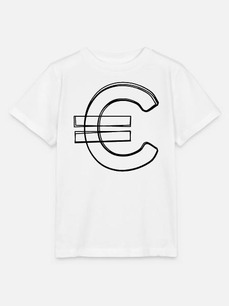 Eurozeichen handgezeichnet - Stanley/Stella Kinder T-Shirt MINI CREATOR - Weiß