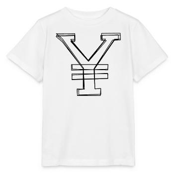 Yenzeichen handgezeichnet - Stanley/Stella Kinder T-Shirt MINI CREATOR  - Weiß - Vorne - Maike (125cm)