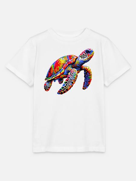 Schildkröte - Stanley/Stella Kinder T-Shirt MINI CREATOR - Weiß