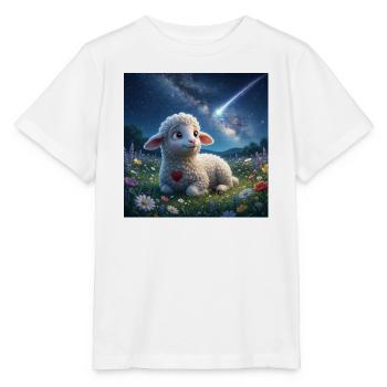 Lammy_watching_falling_star - Stanley/Stella Kinder T-Shirt MINI CREATOR  - Weiß - Vorne - Maike (125cm)