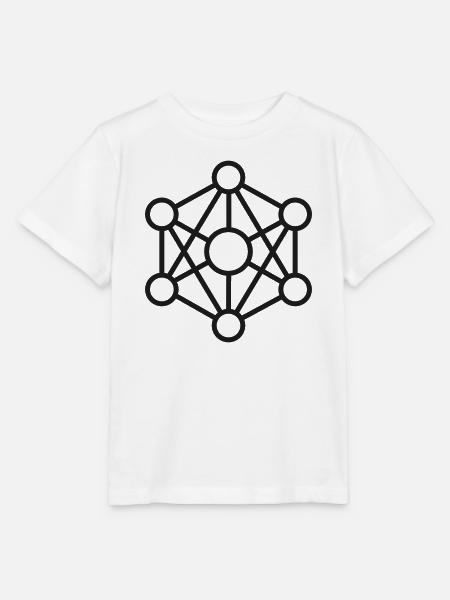 Neuronales Netzwerk-Verbindungssymbol - Stanley/Stella Kinder T-Shirt MINI CREATOR - Weiß