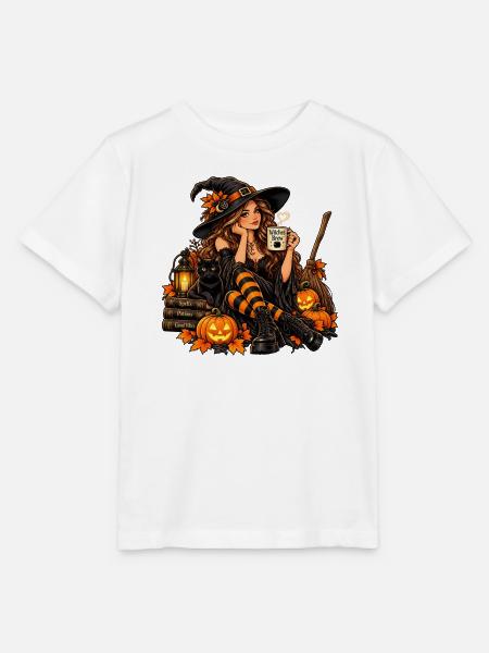 Halloween Hexe - Stanley/Stella Kinder T-Shirt MINI CREATOR - Weiß