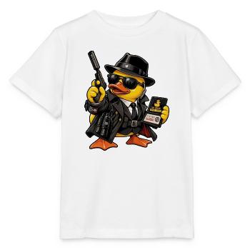 00-QUAK – Der Spion - Stanley/Stella Kinder T-Shirt MINI CREATOR  - Weiß - Vorne - Maike (125cm)