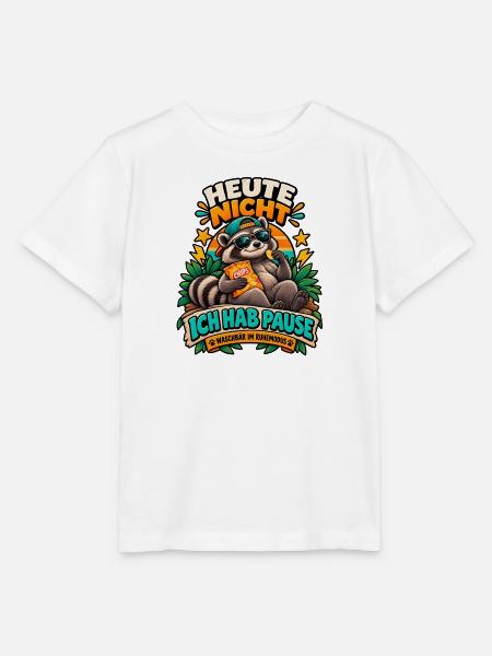 Waschbär Pause - Stanley/Stella Kinder T-Shirt MINI CREATOR  - Weiß