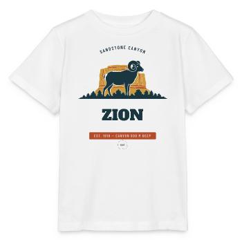 Zion Nationalpark Sandstone Canyon - Stanley/Stella Kinder T-Shirt MINI CREATOR  - Weiß - Vorne - Maike (125cm)