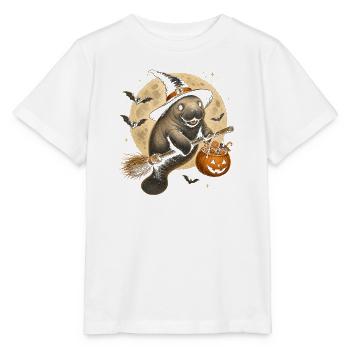 Seekuh-Hexe Halloween Seekuh - Stanley/Stella Kinder T-Shirt MINI CREATOR  - Weiß - Vorne - Maike (125cm)