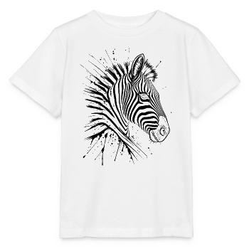 Zebra - Stanley/Stella Kinder T-Shirt MINI CREATOR  - Weiß - Vorne - Maike (125cm)