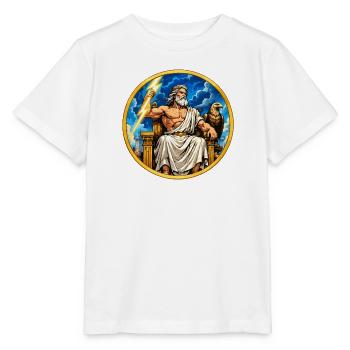 Zeus Donnerthron - Stanley/Stella Kinder T-Shirt MINI CREATOR  - Weiß - Vorne - Maike (125cm)