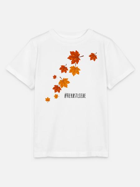 Herbstliche Laubspirale - Stanley/Stella Kinder T-Shirt MINI CREATOR - Weiß