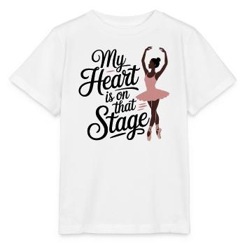 Herz auf der Bühne Ballett - Stanley/Stella Kinder T-Shirt MINI CREATOR  - Weiß - Vorne - Maike (125cm)