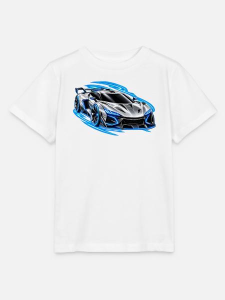 Future Auto Silber – Neon Speed - Stanley/Stella Kinder T-Shirt MINI CREATOR - Weiß