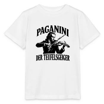 Paganini - Der Teufelsgeiger - Violine Geige - Stanley/Stella Kinder T-Shirt MINI CREATOR  - Weiß - Vorne - Maike (125cm)