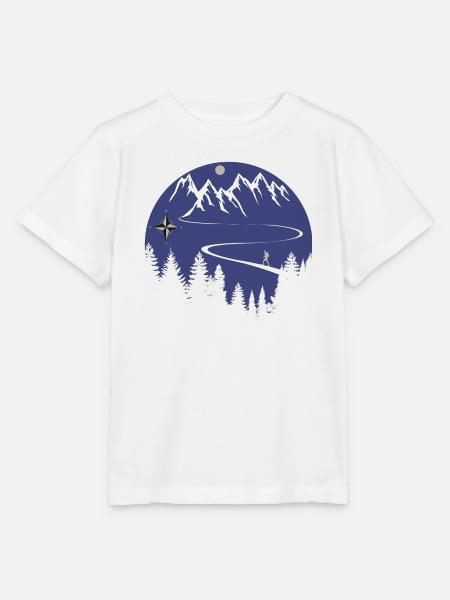 Wandern Berge - Stanley/Stella Kinder T-Shirt MINI CREATOR - Weiß