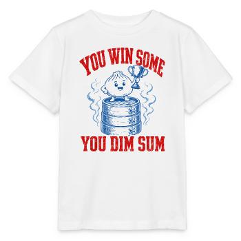  Du Gewinnst Ein Paar, Du Dim Sum Knödel Trophäe - Stanley/Stella Kinder T-Shirt MINI CREATOR  - Weiß - Vorne - Maike (125cm)