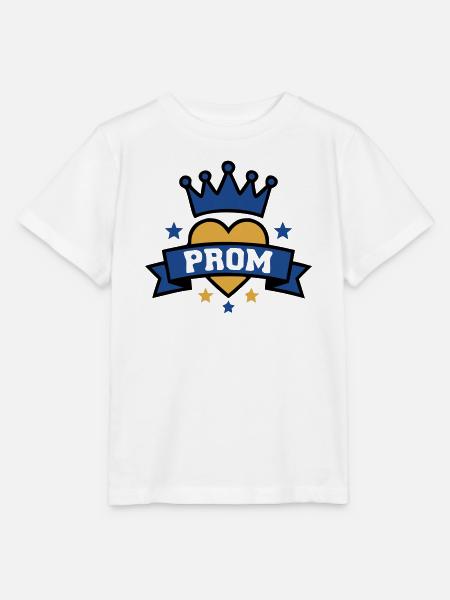 Prom Herz Krone Abzeichen - Stanley/Stella Kinder T-Shirt MINI CREATOR - Weiß