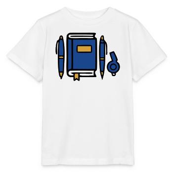 Buch Zeugnis Diplom Icon - Stanley/Stella Kinder T-Shirt MINI CREATOR  - Weiß - Vorne - Maike (125cm)