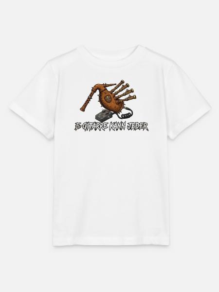 E-Gitarre Kann Jeder - Stanley/Stella Kinder T-Shirt MINI CREATOR - Weiß