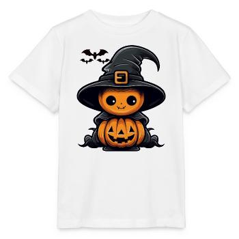 Süßer Hexenkürbis - Stanley/Stella Kinder T-Shirt MINI CREATOR  - Weiß - Vorne - Maike (125cm)