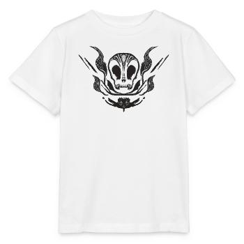 Gotischer Schädel mit Tentakeln - Stanley/Stella Kinder T-Shirt MINI CREATOR  - Weiß - Vorne - Maike (125cm)