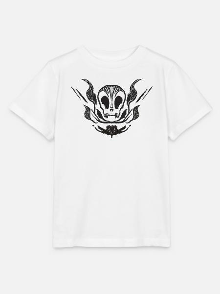 Gotischer Schädel mit Tentakeln - Stanley/Stella Kinder T-Shirt MINI CREATOR - Weiß