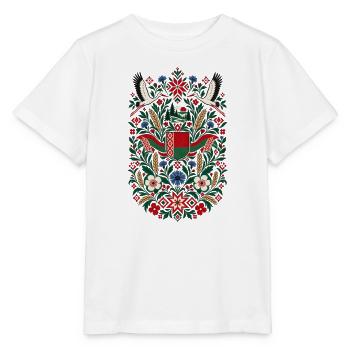 Belarus | Störche, Folklore & Natur - Stanley/Stella Kinder T-Shirt MINI CREATOR  - Weiß - Vorne - Maike (125cm)