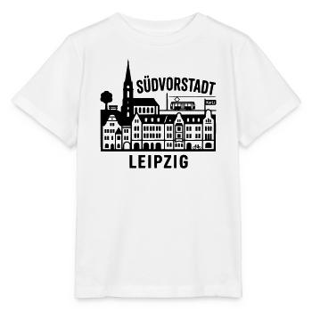 Südvorstadt Leipzig Silhouette - Stanley/Stella Kinder T-Shirt MINI CREATOR  - Weiß - Vorne - Maike (125cm)