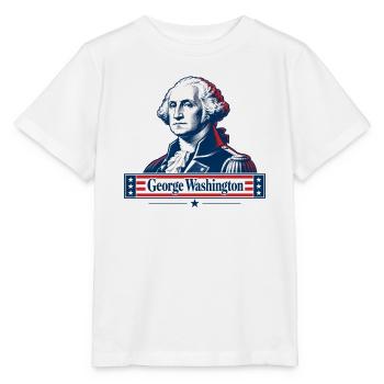 Patriotisches historisches Führungsbild - Stanley/Stella Kinder T-Shirt MINI CREATOR  - Weiß - Vorne - Maike (125cm)