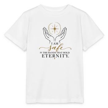 Sicher in Gottes Hand - Stanley/Stella Kinder T-Shirt MINI CREATOR  - Weiß - Vorne - Maike (125cm)